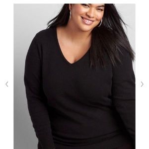 Lane Bryant black sweater